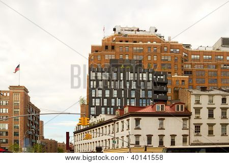 Modern Chelsea byggnader, New York