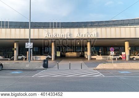 Vienna, Austria - August 31, 2020: Vienna International Airport, Or Flughafen Wien-schwechat (vie).