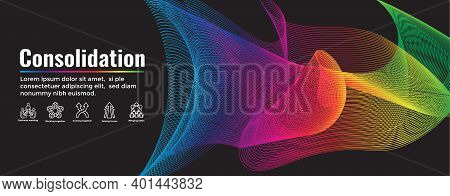 Companies Merging Together, One Buying Out The Other & Icon Set Header Banner