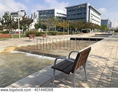 Beer Sheva, Israel - December 22, 2020: Rest Area  In The New High-tech Park In Beer Sheva