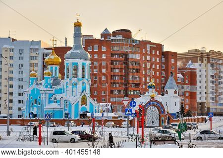 Kemerovo, Russia-november 29, 2014: Orthodox Church Of The Icon Of Our Lady Assuage My Sorrows.  Kem