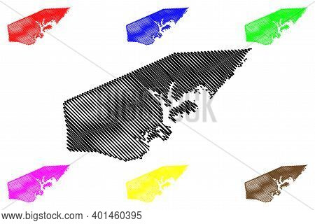 Lamu County (republic Of Kenya, Coast Province) Map Vector Illustration, Scribble Sketch Lamu Map