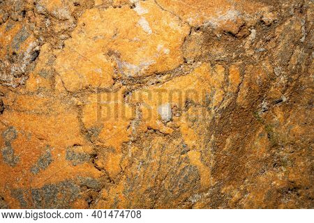 Detail Of A Colored Sea Stone