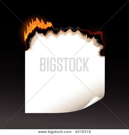 一张燃烧的纸