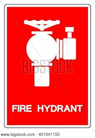 Fire Hydrant Symbol Sign ,vector Illustration, Isolate On White Background Label .eps10