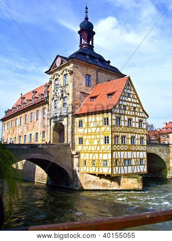 Na cidade velha de Bamberg