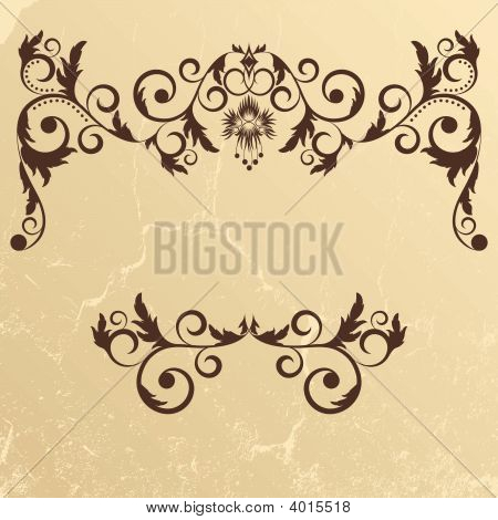 复古 Grunge 米色帧