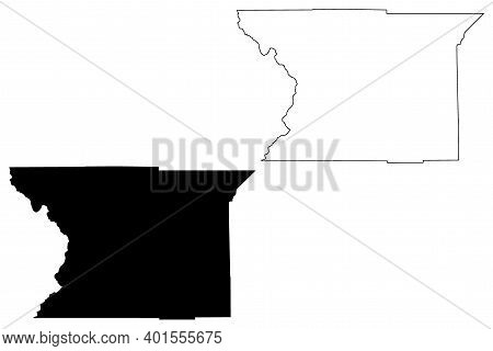 Piute County, State Of Utah (u.s. County, United States Of America, Usa, U.s., Us) Map Vector Illust