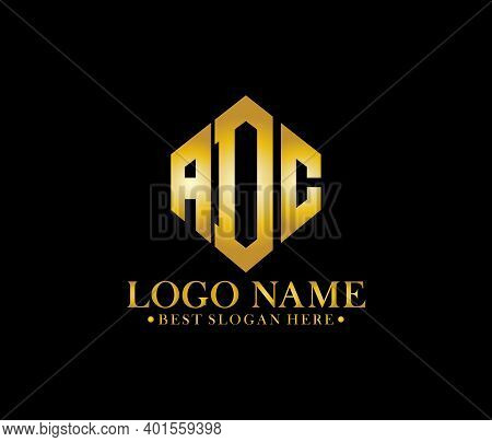 Adc Diamond Alphabet Modern Logo Design Concept