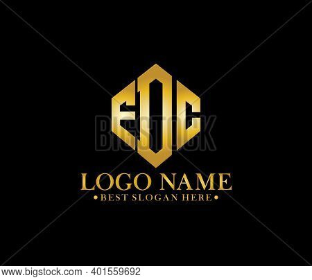 Fdc Diamond Alphabet Modern Logo Design Concept