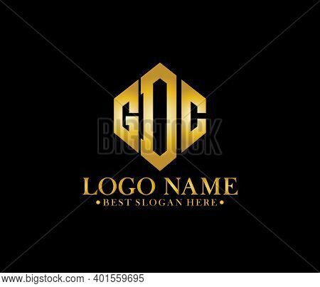 Gdc Diamond Alphabet Modern Logo Design Concept