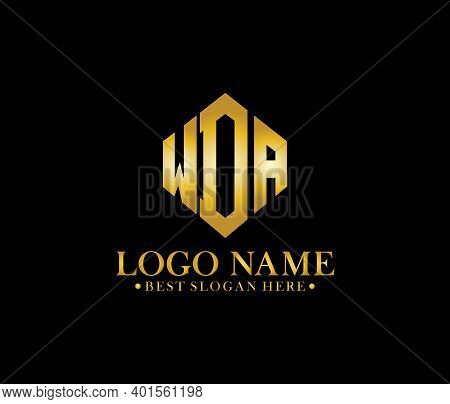 Wda Diamond Alphabet Logo Design Concept Company