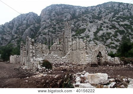 Ruinen in Olympos