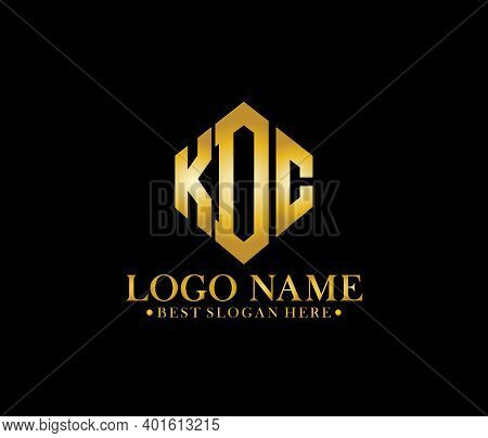 Kdc Diamond Alphabet Modern Logo Design Concept