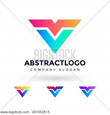 Initial Letter Vm Logo Design - Vm Letter Logo - Technology Company Concept And Idea Vm Logo - Data 