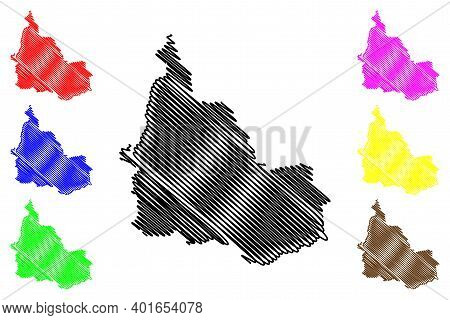 Samburu County (republic Of Kenya, Rift Valley Province) Map Vector Illustration, Scribble Sketch Sa