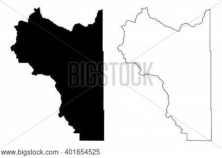 Wasatch County, State Of Utah (u.s. County, United States Of America, Usa, U.s., Us) Map Vector Illu