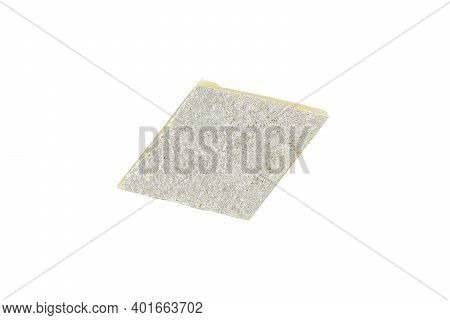Top View Of Kaju Katli Mithai Isolated On White Background With Clipping Path