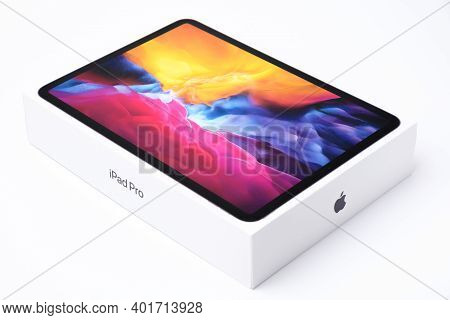 Ipadpro Box Isolated On The White Background, December 2020, San Francisco, Usa