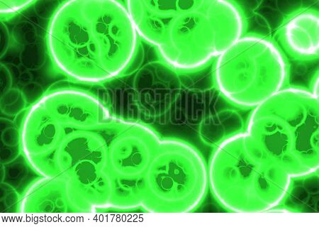 Creative Cute Many Biological Living Cells Computer Art Background Or Texture Illustration