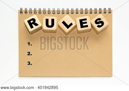 Ruals Text Written On Cubes. The Concept Of World Business, Marketing, Finance.