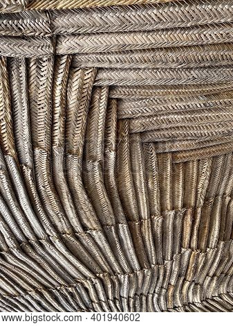 Zanzibari Wicker Roof Pattern, Close Up Shot