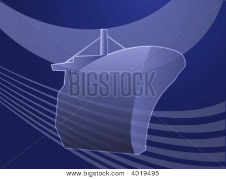 Skibet Naval Transport Illustration