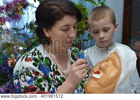 Painting Masks For Malanka Holiday