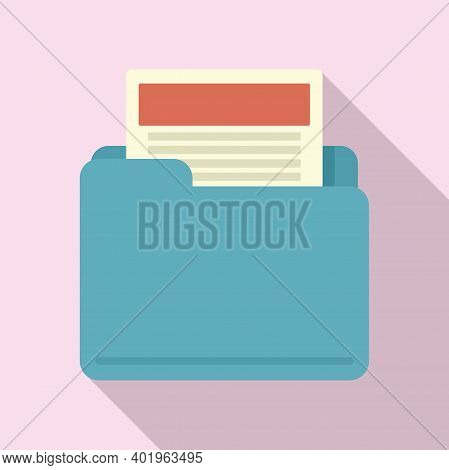 Product Manager File Folder Icon. Flat Illustration Of Product Manager File Folder Vector Icon For W