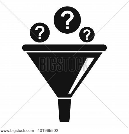 Sociology Funnel Icon. Simple Illustration Of Sociology Funnel Vector Icon For Web Design Isolated O