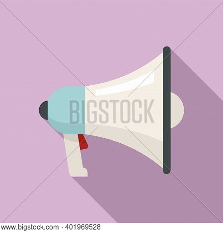 Speaker Megaphone Icon. Flat Illustration Of Speaker Megaphone Vector Icon For Web Design