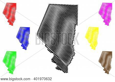 Boone County, Missouri (u.s. County, United States Of America, Usa, U.s., Us) Map Vector Illustratio