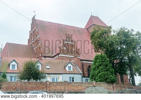 Puck, Poland - September 20, 2020: Saints Peter And Paul Church (polish: Kosciol Sw. Piotra I Pawla)
