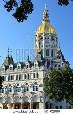 Connecticut State Capitol in Hartford, Connecticut.