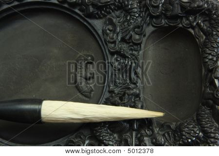 Chinese Calligraphy Tool——brush And Inkstone