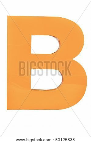 Letter B Plastic Made