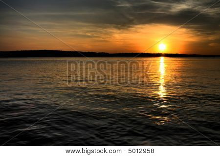 Západ slunce v Hdr