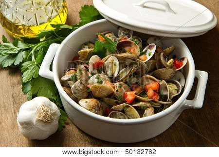 Delicious Clams Soup