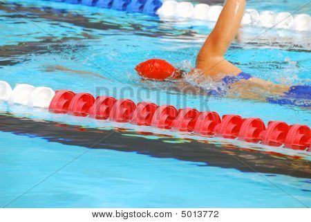 Frau Schwimmer training
