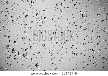 Raindrops On A Glass Window