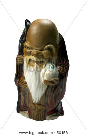 Figura asiáticos de longa vida