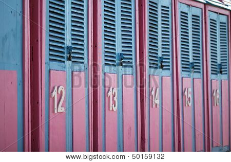 Beach huts