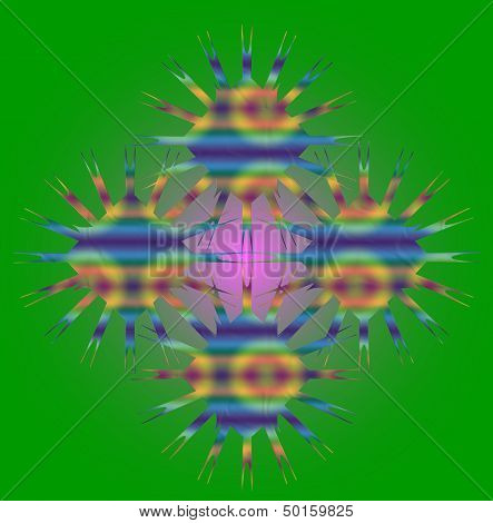 Illegal Invasion. Color Abstract Composition.