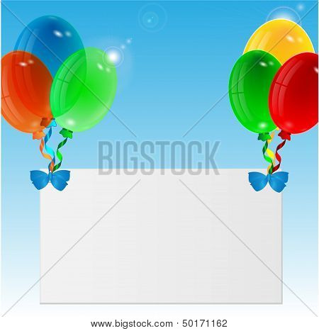 balloons are the papers tied to the sheet