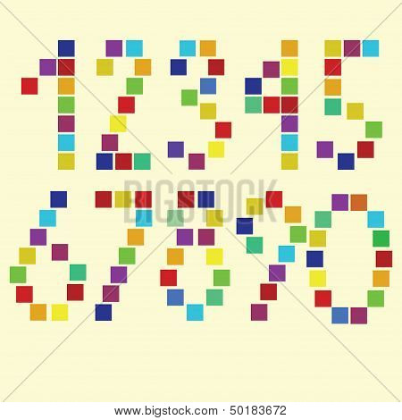 Vector brightful square numbers