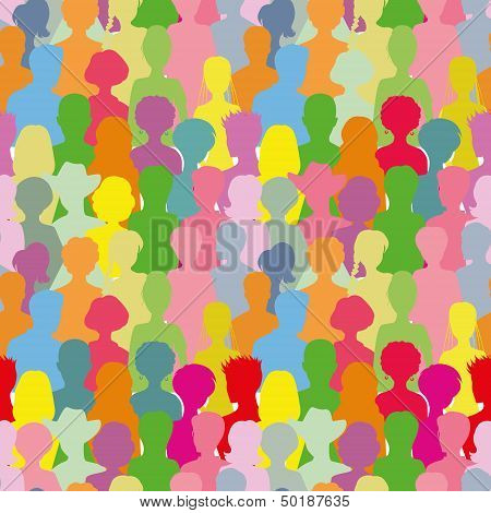Colorful crowd
