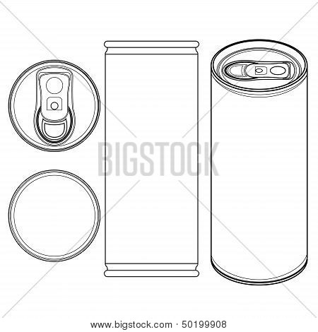 beverage can vector