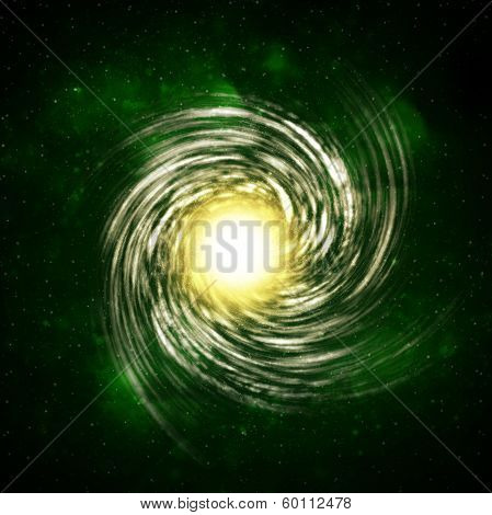 Illustration of a spiral galaxy
