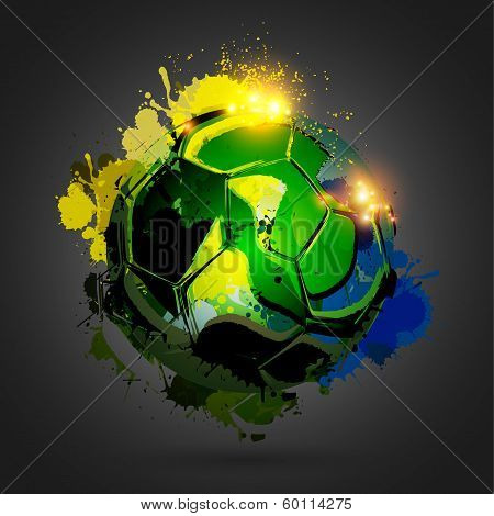 soccer ball explosion black