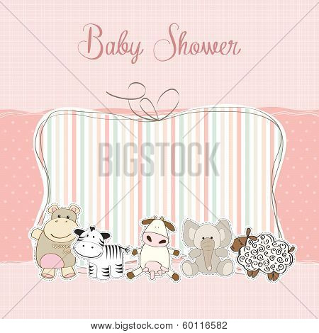 Baby Girl Shower Card